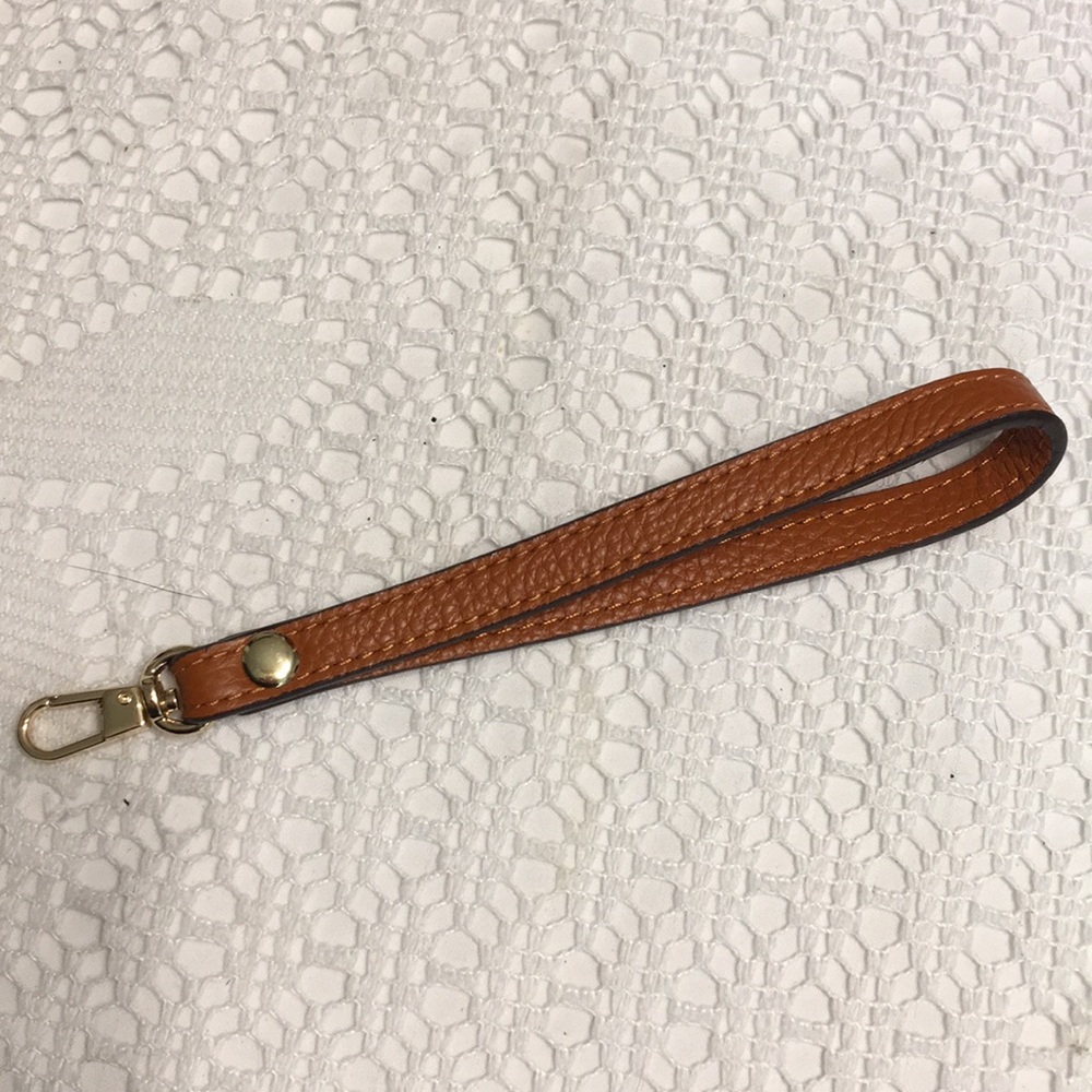 NWOT, Cognac Colored Leather Wrist Strap